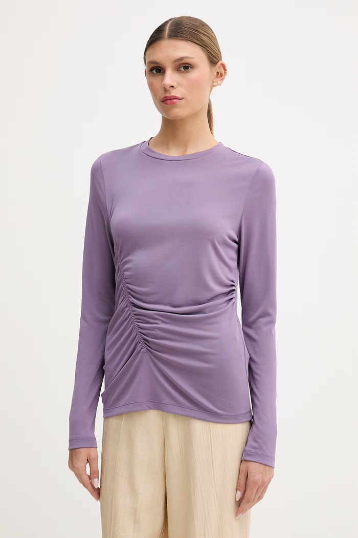 Sisley dámsky longsleeve fialová 3YFAL108Q