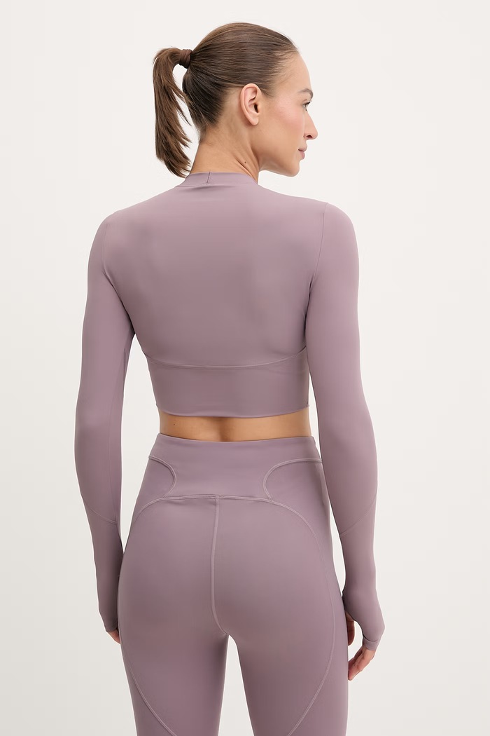 Îmbrăcăminte adidas by Stella McCartney crop top pentru femei JY8142 violet