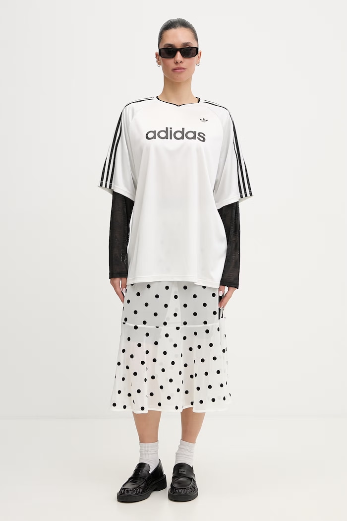 adidas Originals longsleeve pentru femei KC8140 alb SS26