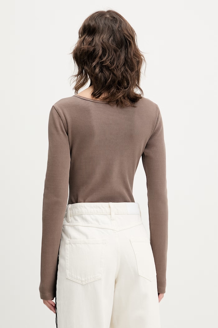 Oblečenie adidas Originals body dámske s bavlnou KE1122 béžová