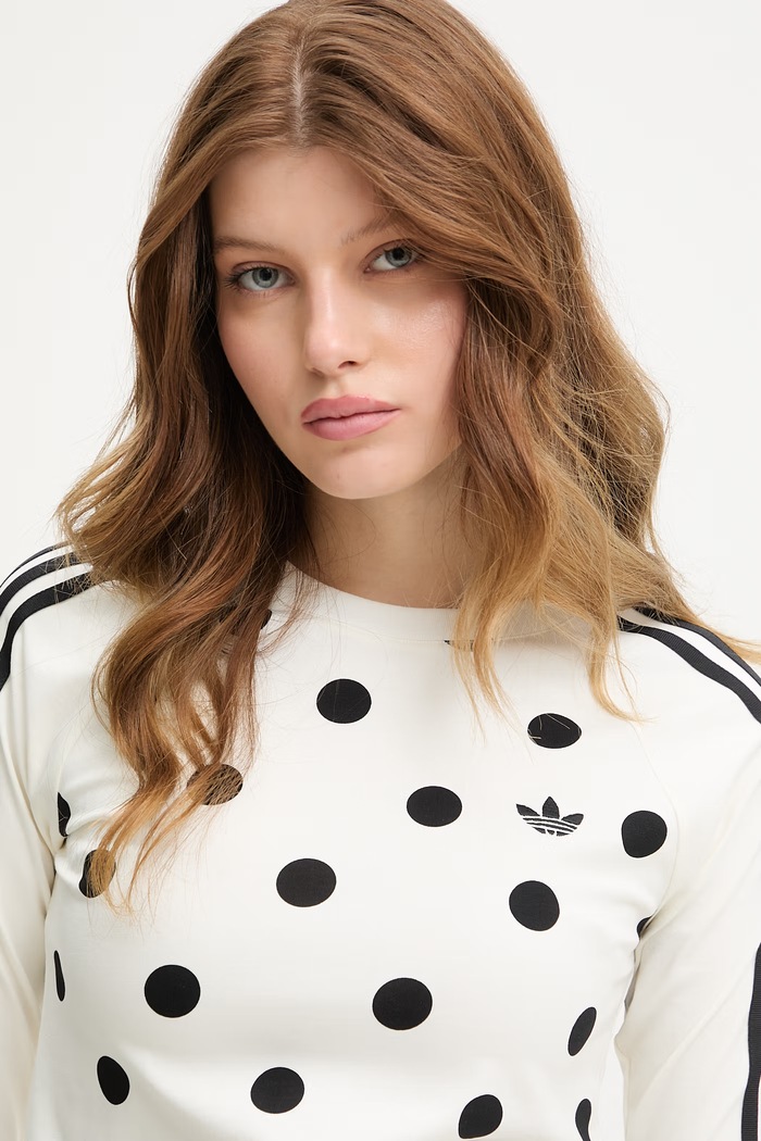 adidas Originals блуза с дълги ръкави дамска бежов KV1174