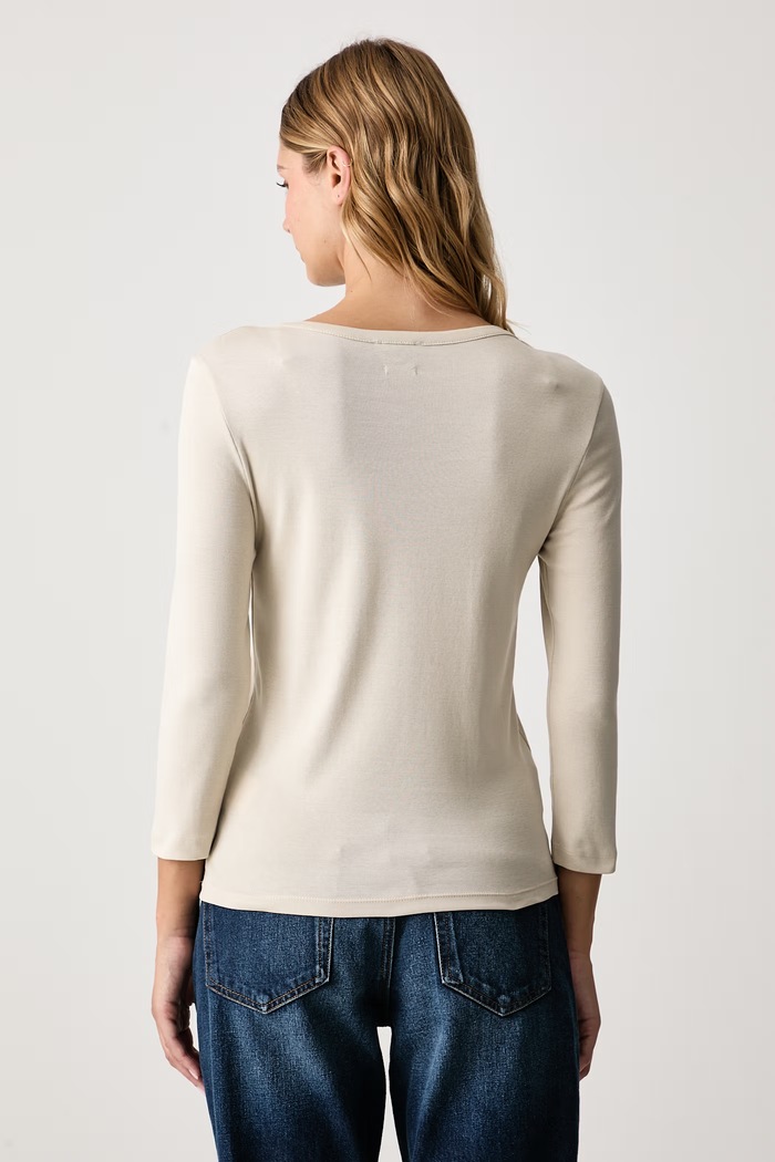 United Colors of Benetton Блуза с дълги ръкави дамска от памук 3GA8D10C4 бежов SS26