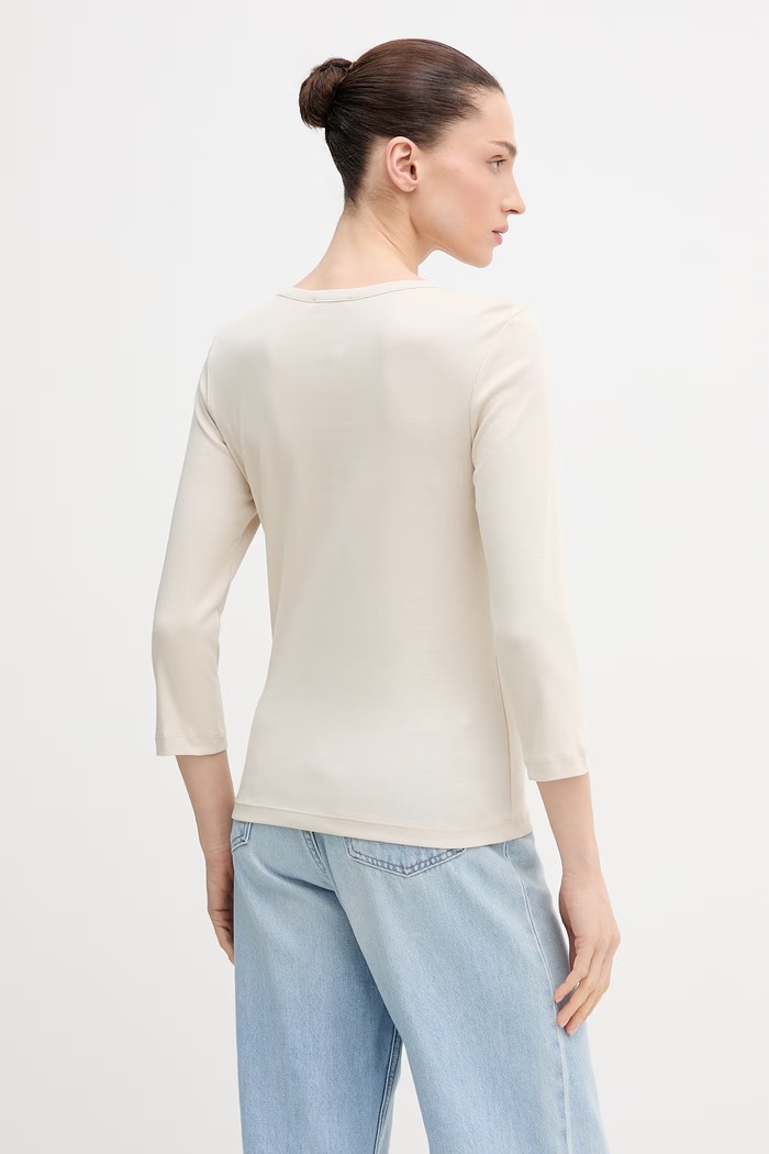 Одежда Хлопковый лонгслив United Colors of Benetton 3GA8D10C4 бежевый