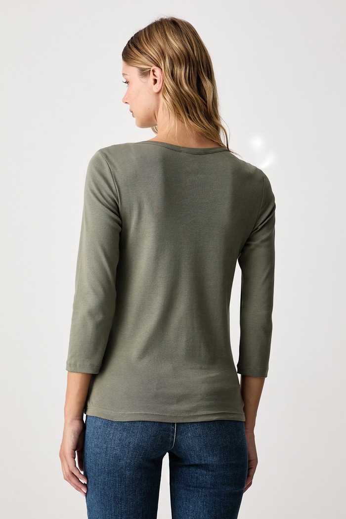 United Colors of Benetton Блуза с дълги ръкави дамска от памук 3GA8D10C4 зелен SS26