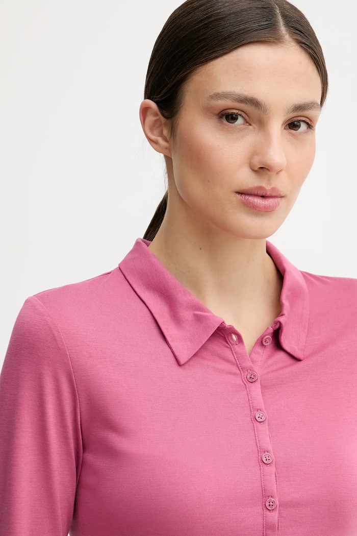 Tričko s dlouhým rukávem United Colors of Benetton růžová 3TVRD3017