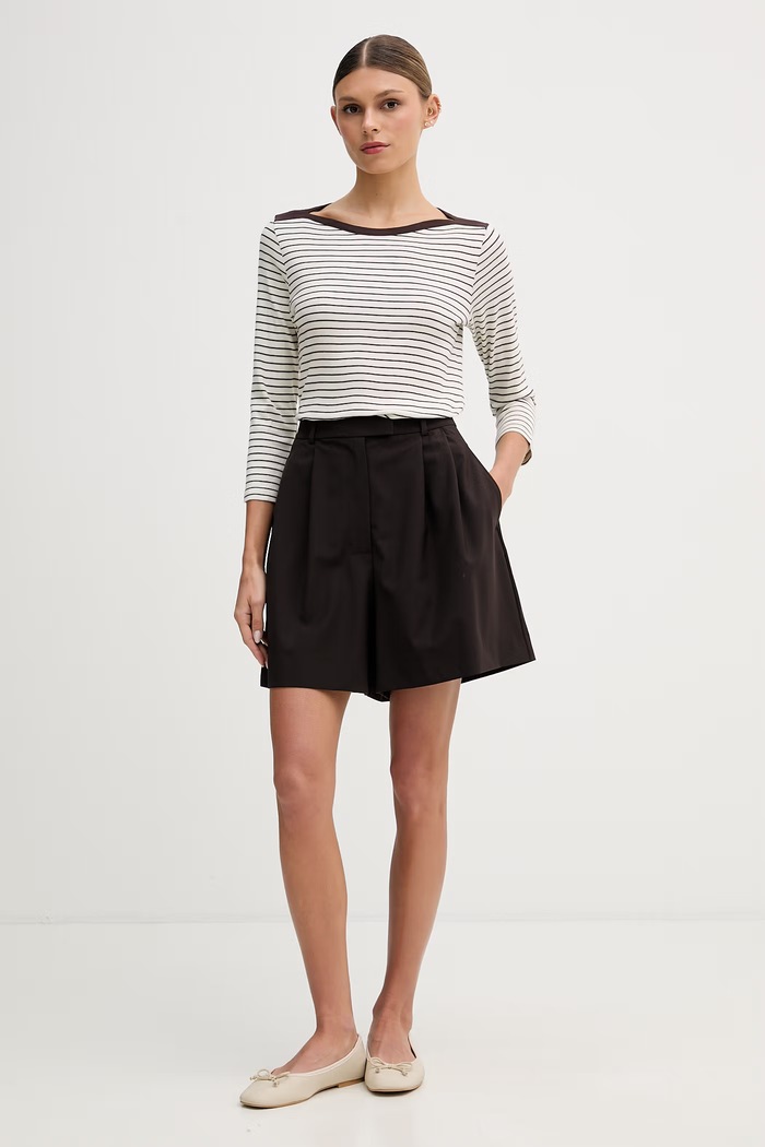 United Colors of Benetton tričko s dlhým rukávom dámske bavlnené 339PD10C4 béžová SS26