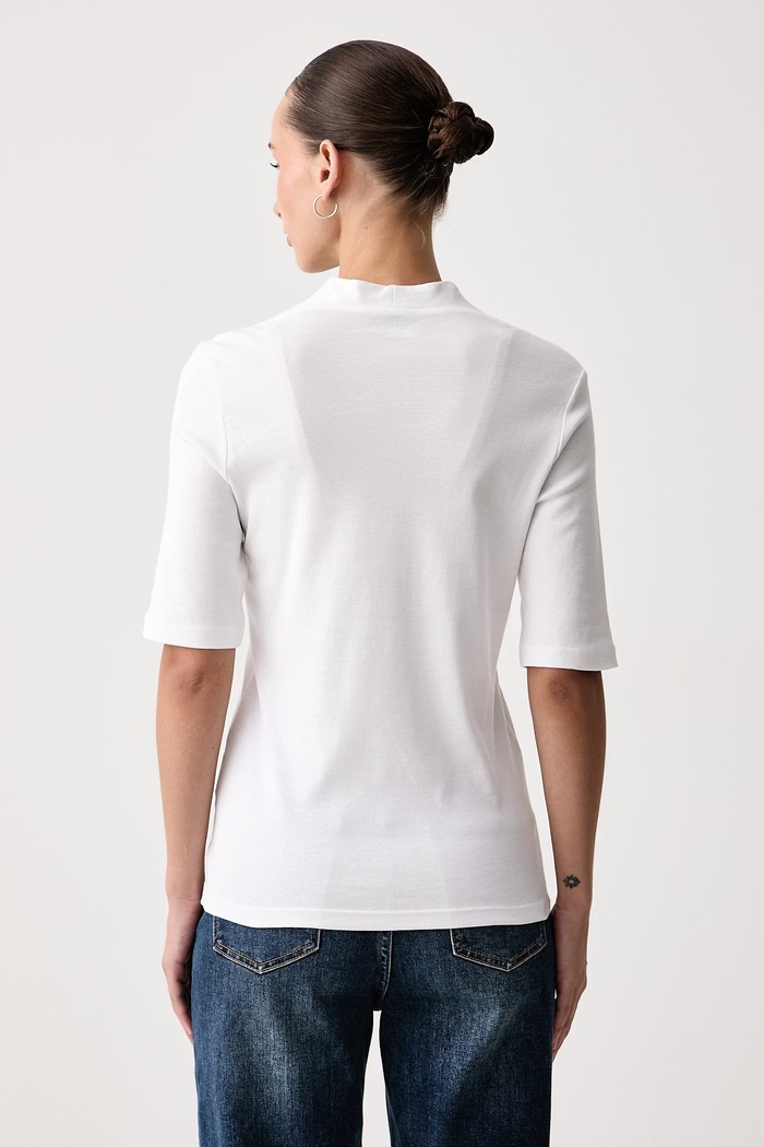 United Colors of Benetton T-shirt damski bawełniany 3GA8D400U biały SS26