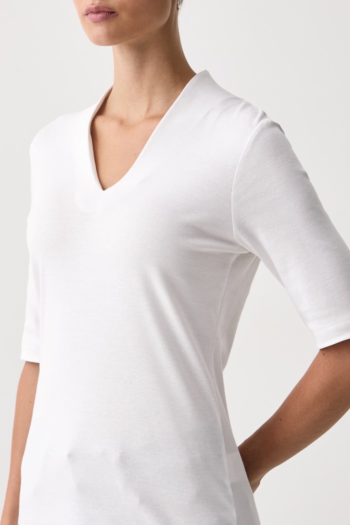 Odzież United Colors of Benetton T-shirt damski bawełniany 3GA8D400U biały