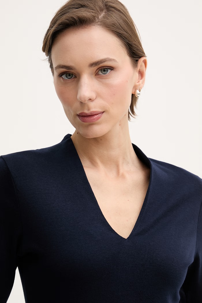 United Colors of Benetton tricou pentru femei, din bumbac bleumarin 3GA8D400U