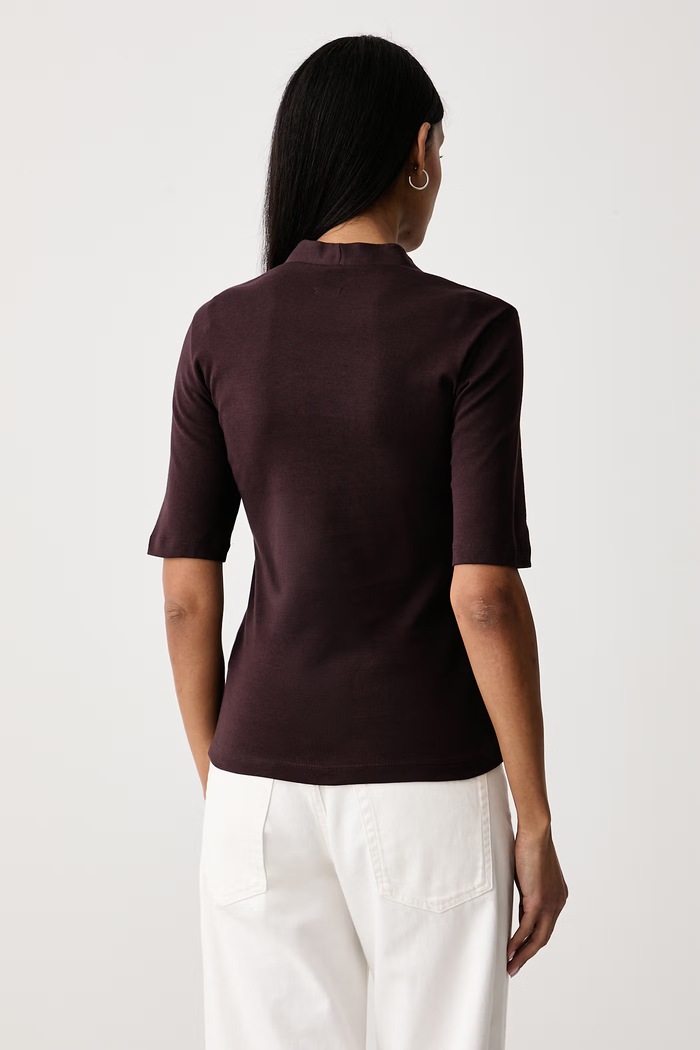United Colors of Benetton T-shirt damski bawełniany 3GA8D400U brązowy SS26