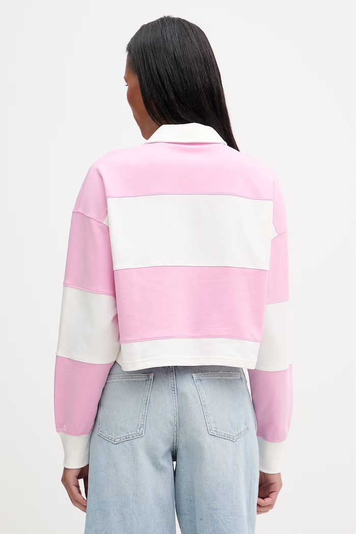 Abbigliamento Marc O'Polo Maglietta a maniche lunghe da donna in cotone 5000008236 rosa