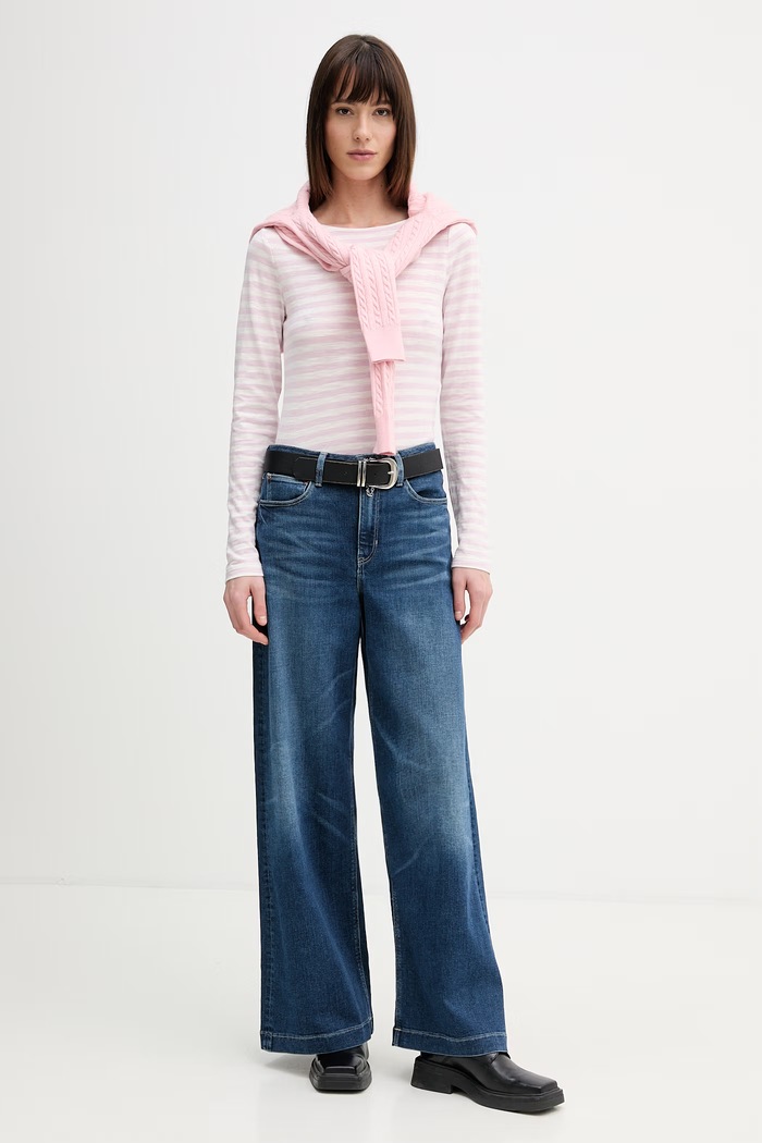 Marc O'Polo longsleeve din bumbac 5000013281 roz SS26