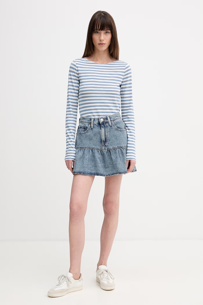 Marc O'Polo longsleeve din bumbac 5000013294 albastru SS26
