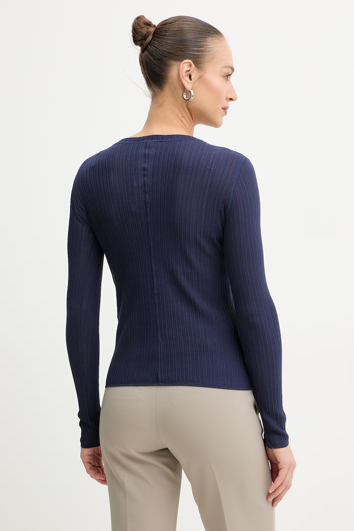 Îmbrăcăminte MAX&Co. longsleeve din bumbac MCOTRIONFO 2616941021200 bleumarin