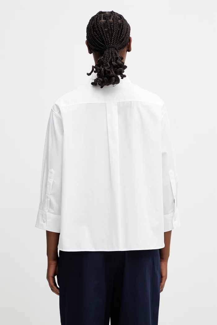 Одяг Kenzo Shirt LS сорочка бавовняна жіноча FG52UC2809LG білий