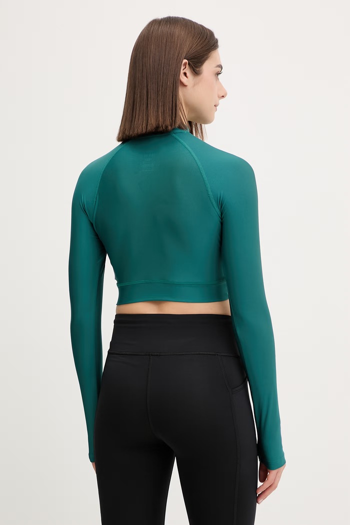 Oblačila Majica z dolgimi rokavi za vadbo Under Armour HeatGear Crop 6012691 turkizna