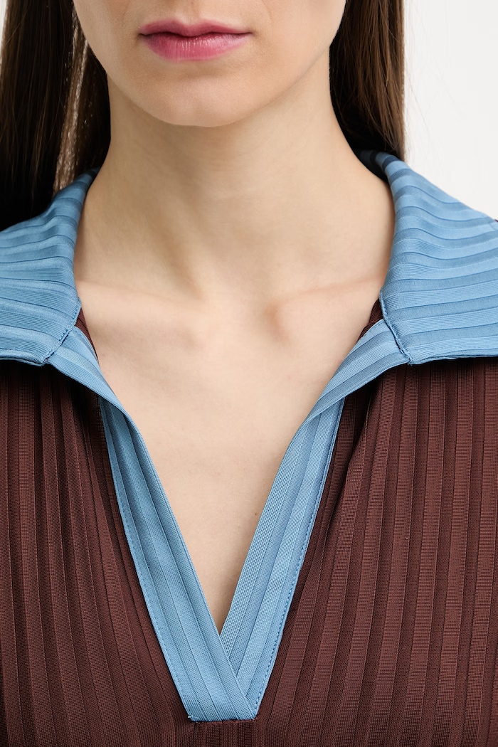 rag & bone longsleeve pentru femei, din vâscoză Luca RE1F25HT1VW maro