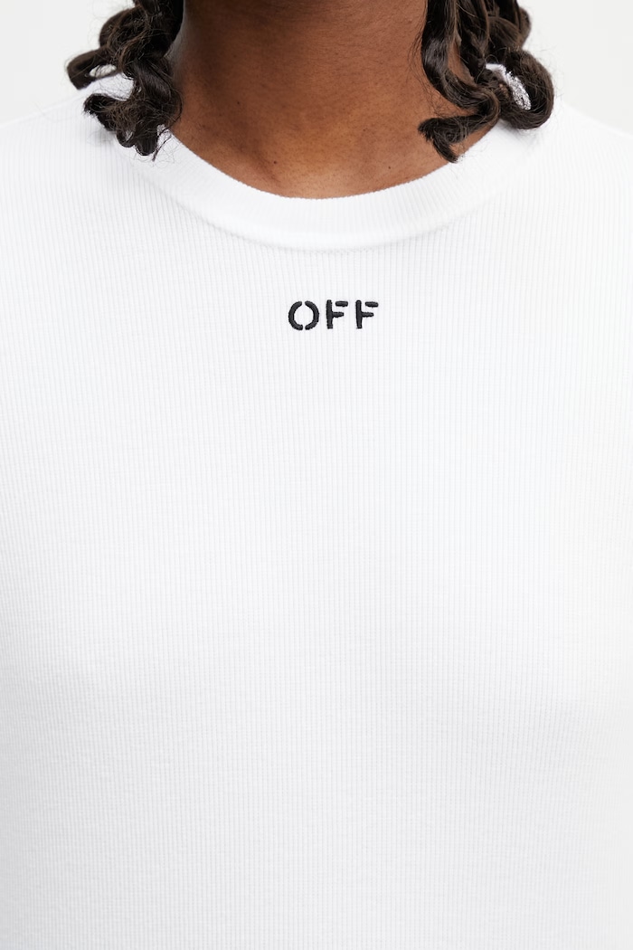 Off-White longsleeve damski bawełniany Off Stamp biały 2AD136S26JER001