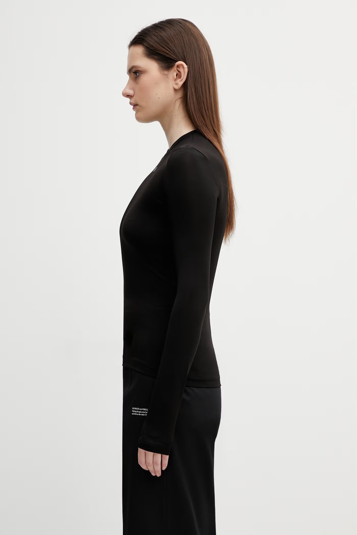 Off-White longsleeve Off Stamp 2AD136C99JER005 negru SS26
