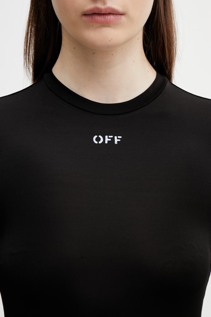 Off-White longsleeve Off Stamp negru 2AD136C99JER005
