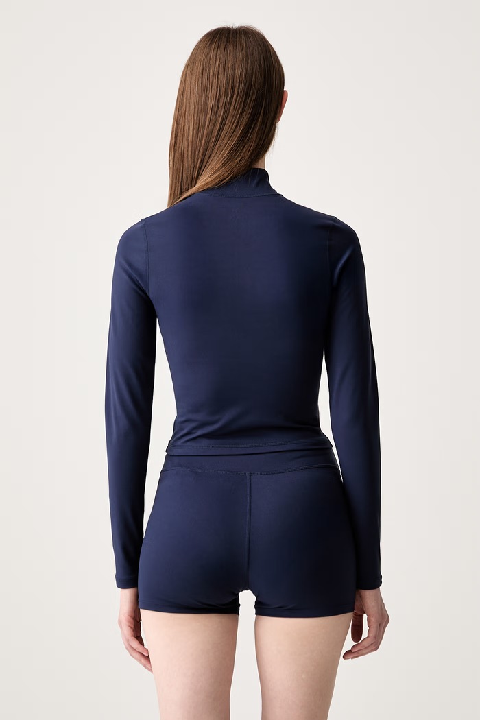 Odzież Sporty & Rich longsleeve damski Signature Logo TO10275326BL106 granatowy