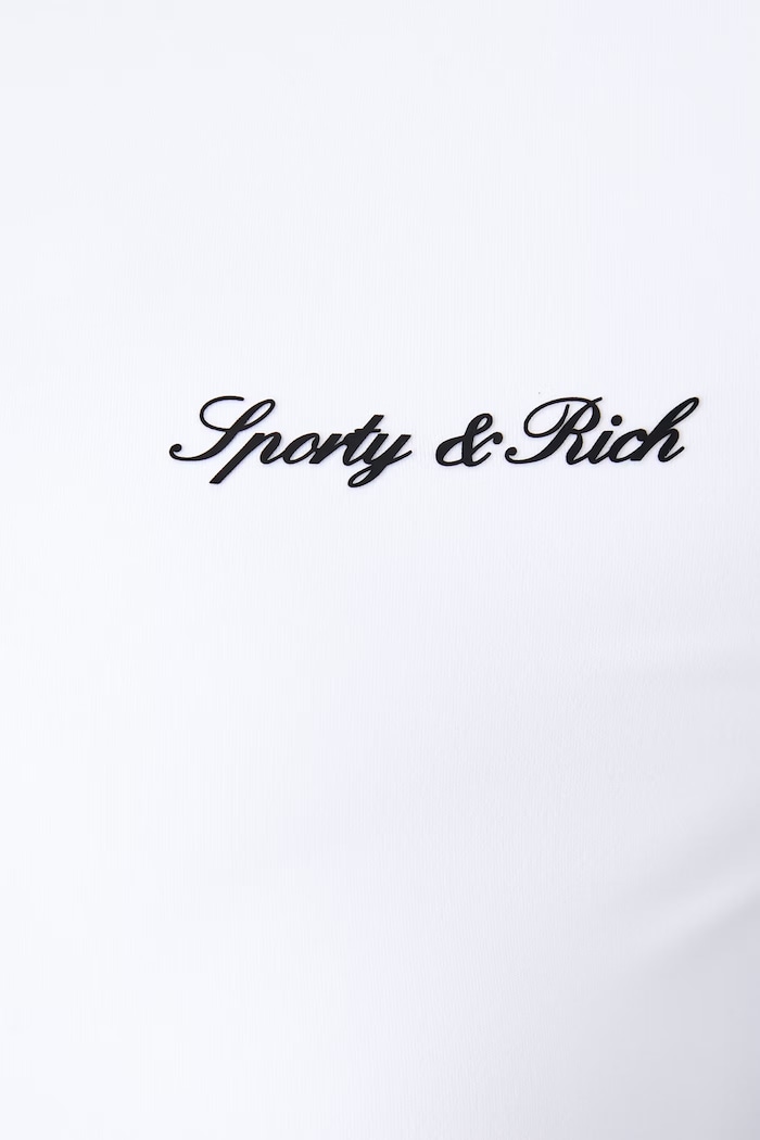 Sporty & Rich Longsleeve damski Signature Logo TO10271326WH01