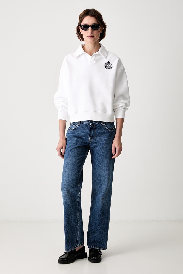 Sporty & Rich bluza bawełniana damska ST096710243WH01