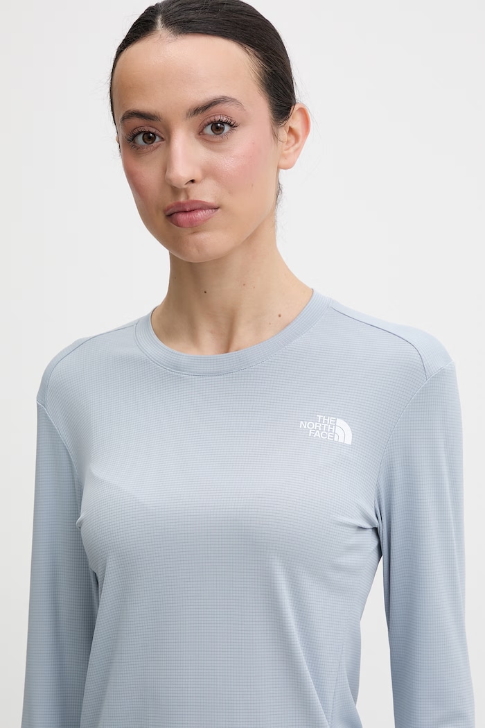 The North Face športové tričko s dlhým rukávom dámske Shadow modrá NF0A8E1EFM21