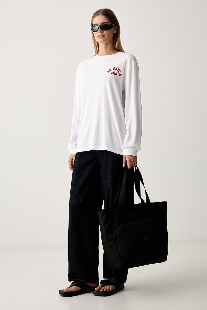 P.E Nation longsleeve damski bawełniany 262L139 biały SS26
