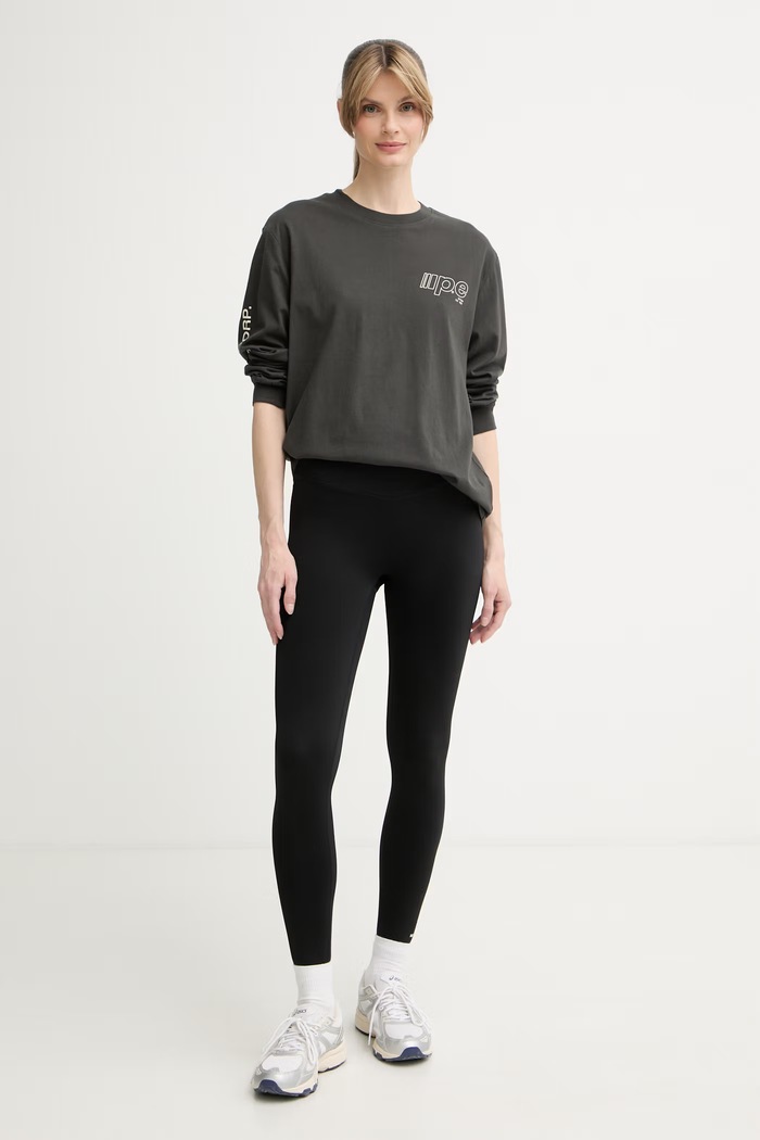 P.E Nation longsleeve damska bawełniana Glide 262L124 szary SS26