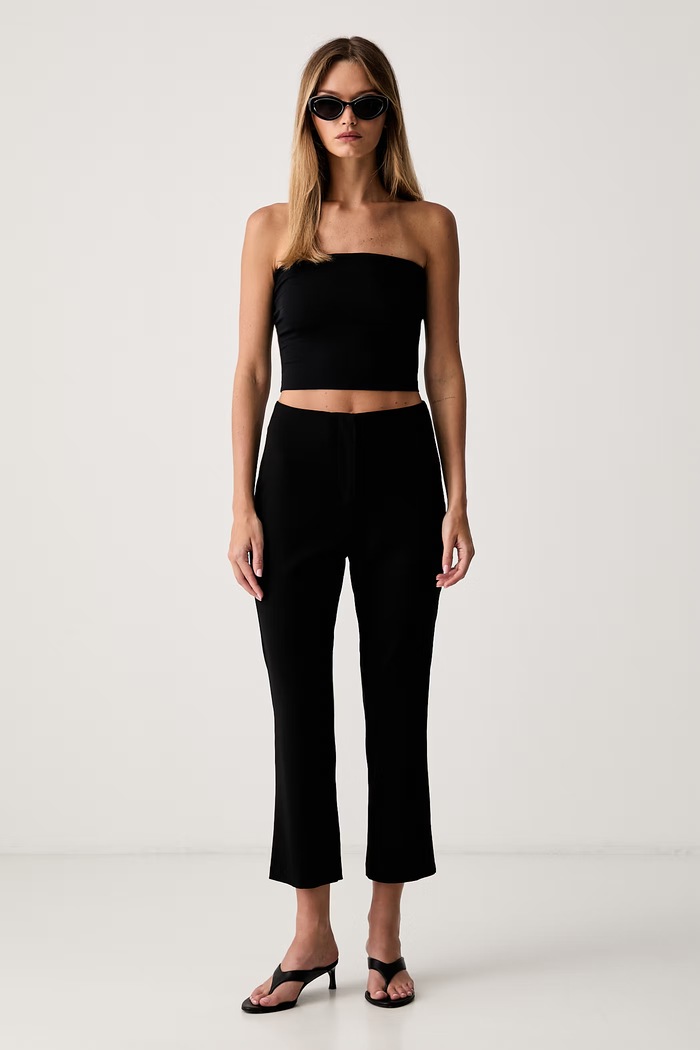 Le Privé top damski z modalu ZAHA BANDEAU TOP NOIR LP00420 czarny SS26