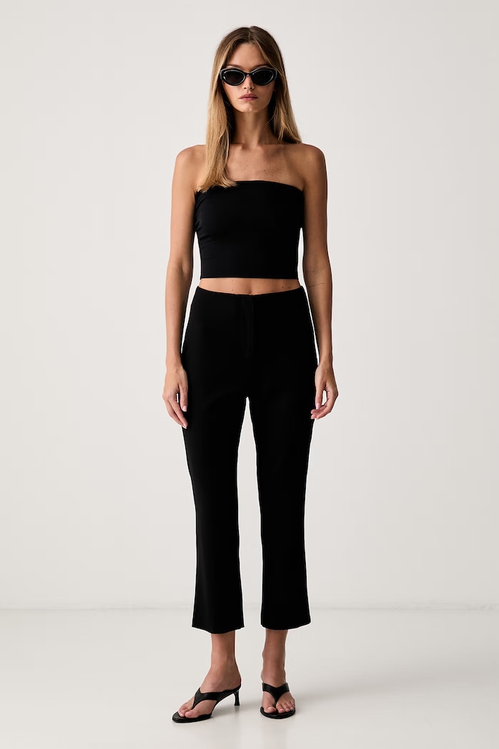 Le Privé top damski z modalu ZAHA BANDEAU TOP NOIR LP00420 czarny SS26
