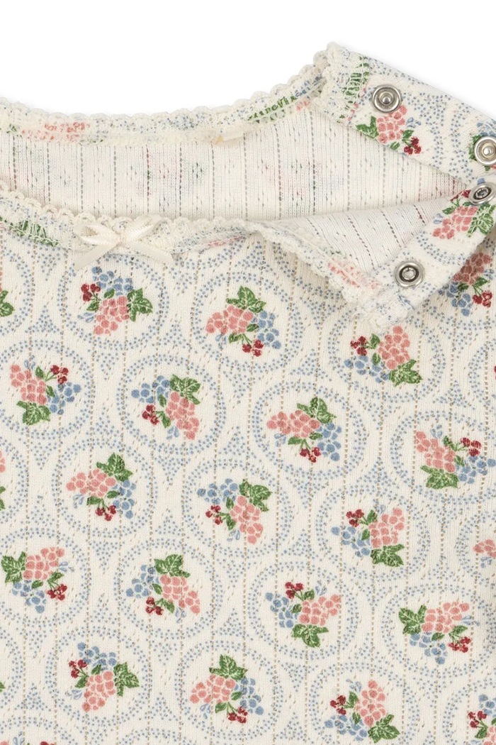 Bavlnené tričko s dlhým rukávom Konges Sløjd MINNIE BLOUSE GOTS béžová KS104372.PreSpring