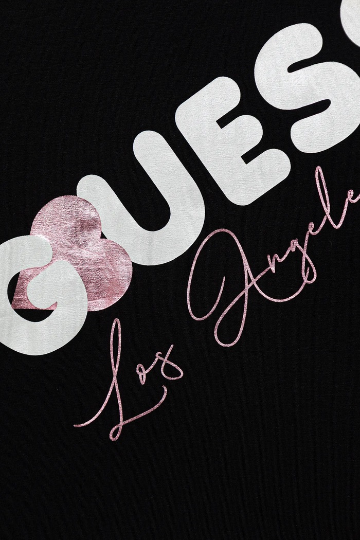 Дівчинка Дитячий лонгслів Guess J6RI01.K6YW4.PPY2 чорний