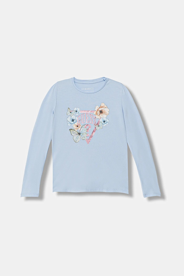 Guess longsleeve print albastru K6RI22.K6YW4.PPY2