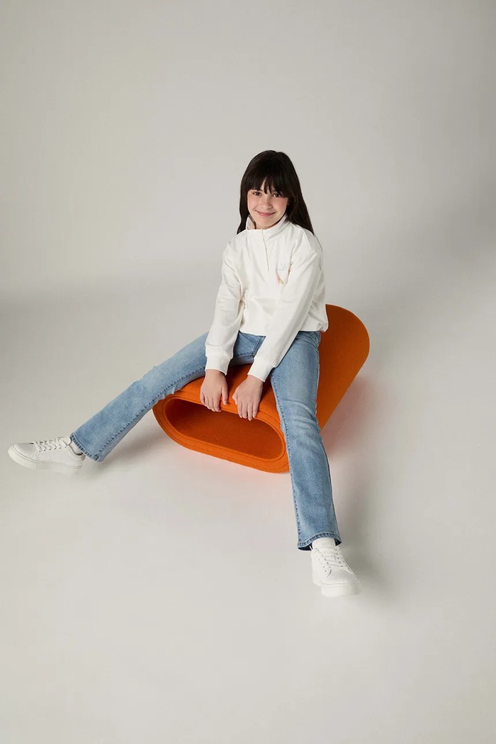 Levi's longsleeve pentru copii BUBBLE HEM LS KNIT TOP 4EP549