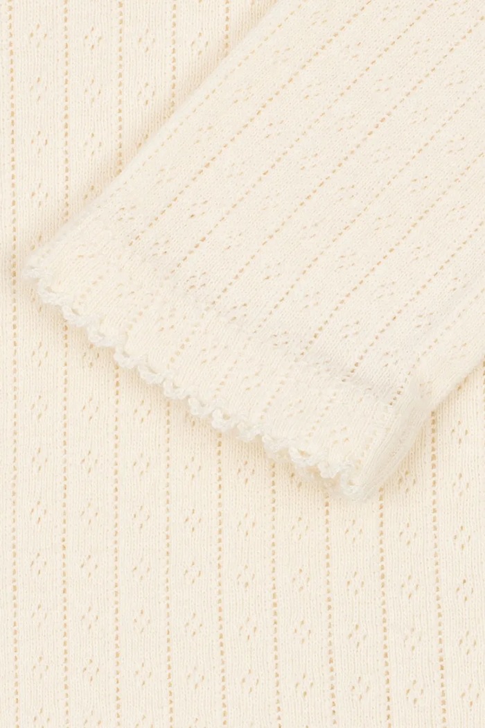 Dětské bavlněné tričko s dlouhým rukávem Konges Sløjd MINNIE BLOUSE GOTS bílá KS105001.PPY2