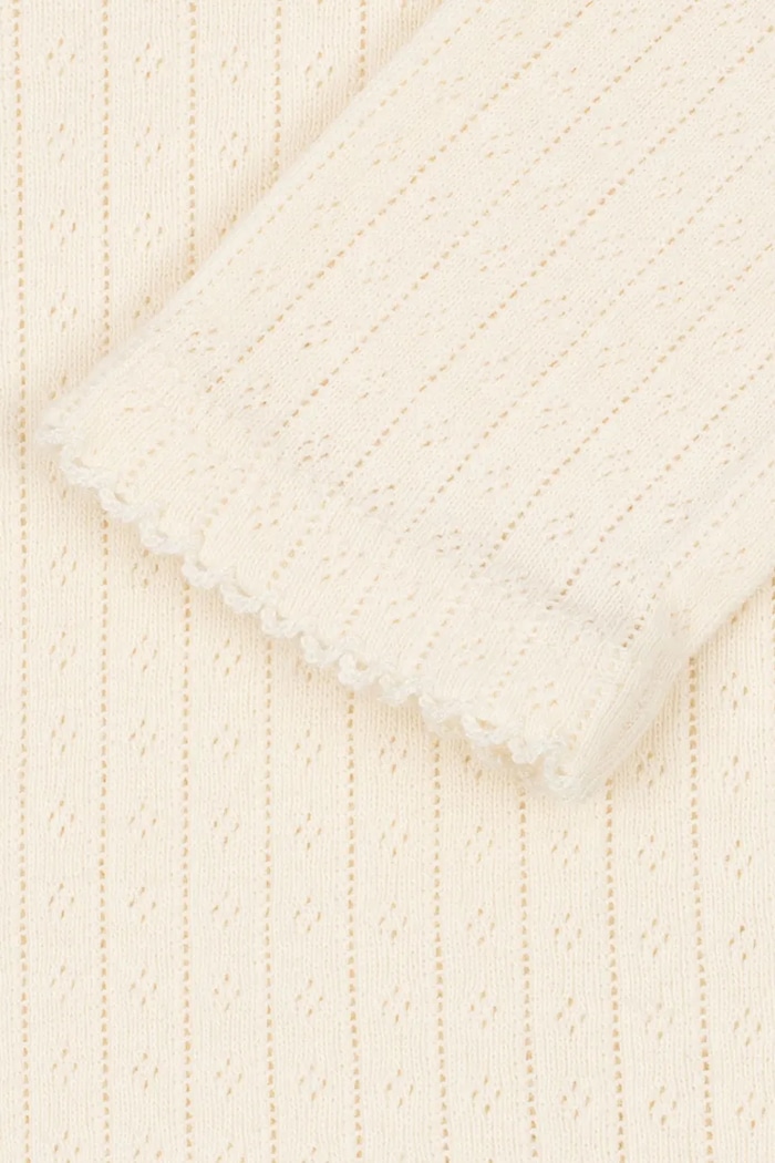 Dětské bavlněné tričko s dlouhým rukávem Konges Sløjd MINNIE BLOUSE GOTS bílá KS105001.PPY2