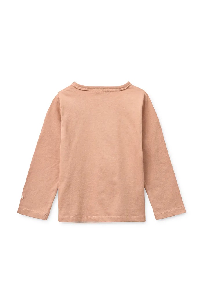 Dievča Detská bavlnená košeľa s dlhým rukávom Liewood Apia Placement Longsleeve T-shirt LW20675.G.PPY2 ružová