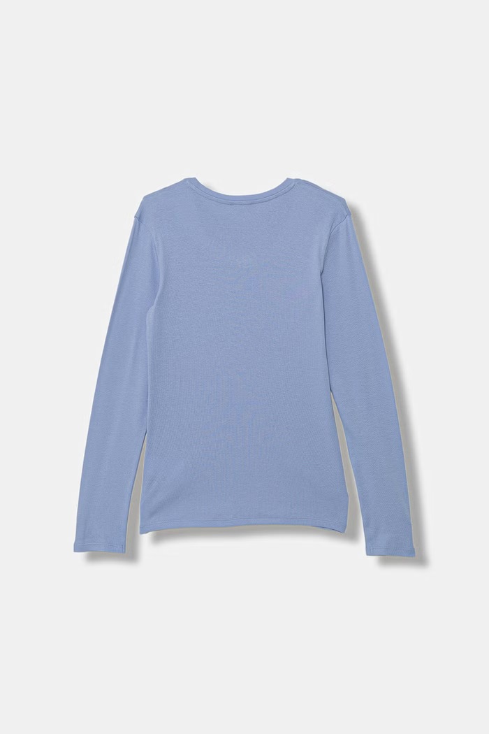 United Colors of Benetton longsleeve dziecięcy bawełniany 3I9WC10S7.G.Stagionale niebieski SS26