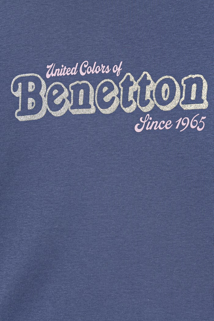 Fete United Colors of Benetton bluză cu mânecă lungă pentru copii, din bumbac 3I9WC10S7.G.Stagionale bleumarin