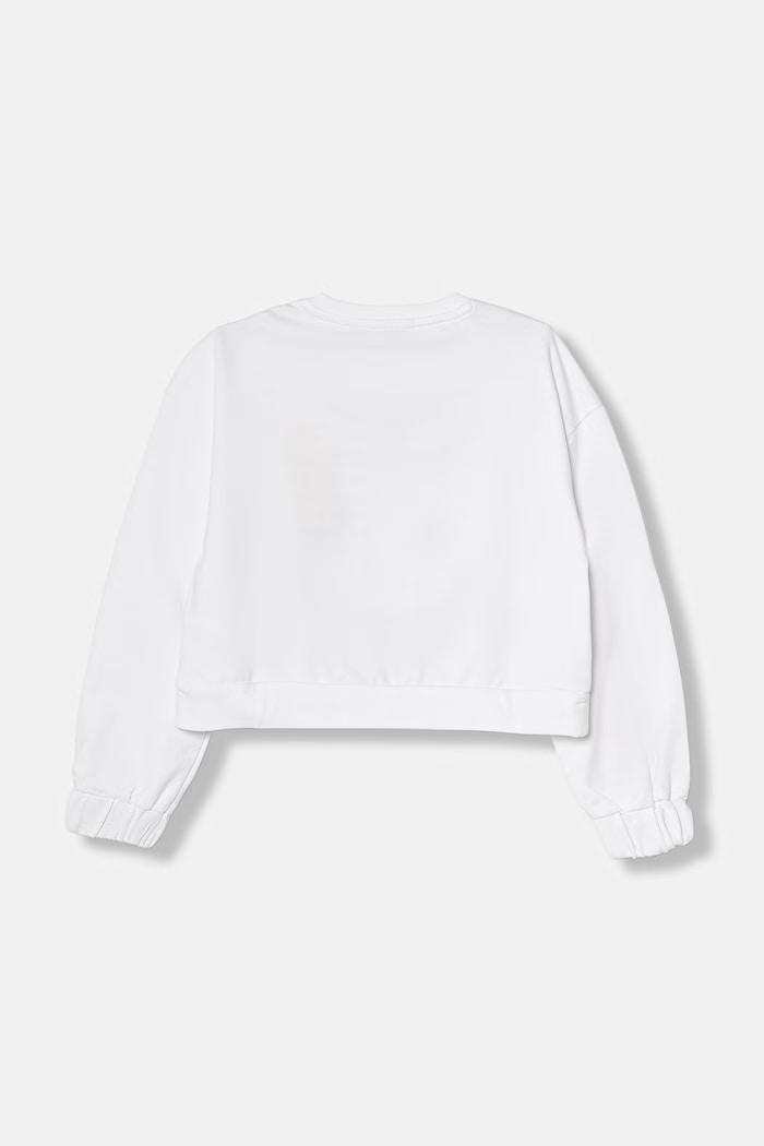 Detská bavlnená mikina Guess J6GQ00.KA6R4.PPY2.M biela SS26