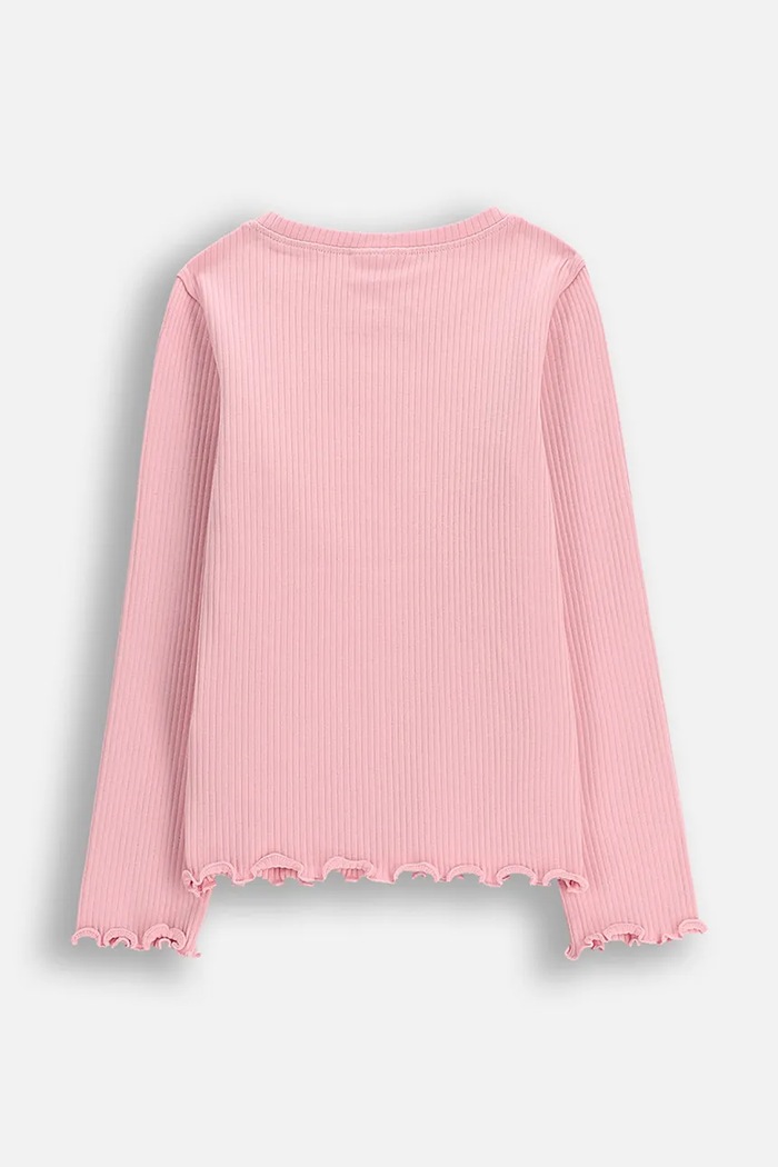 Coccodrillo longsleeve dziecięcy WC6143103HGK różowy SS26