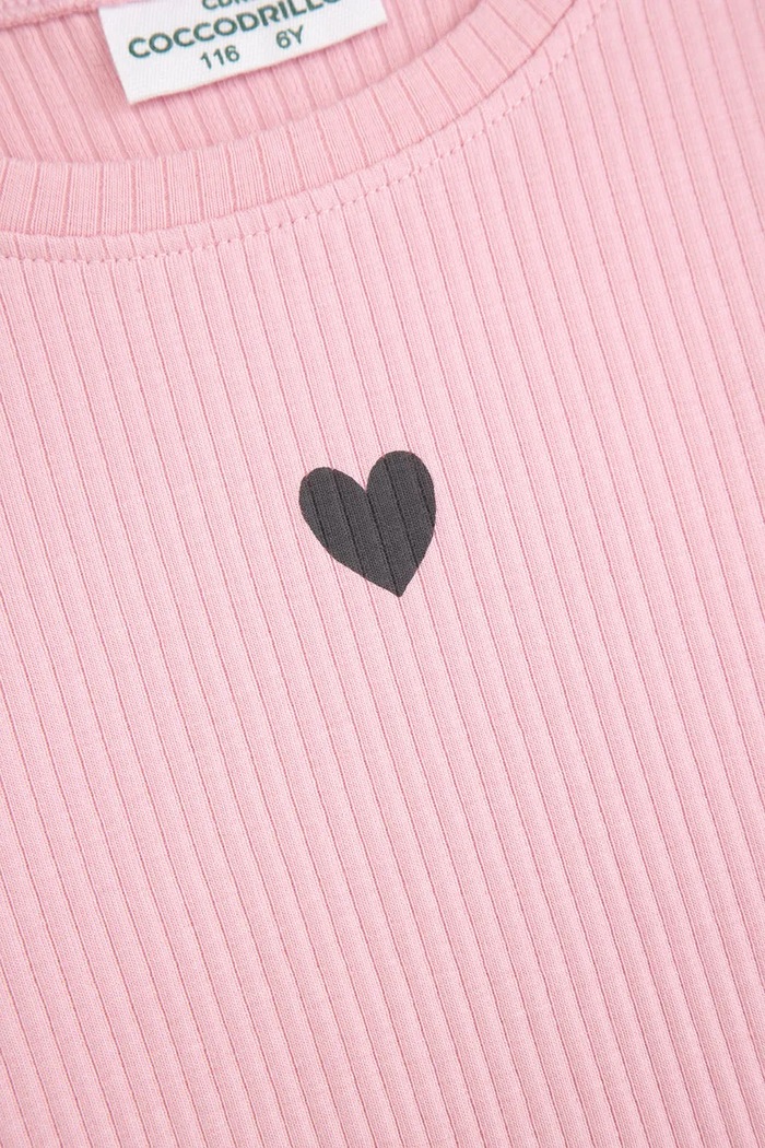 Coccodrillo longsleeve dziecięcy różowy WC6143103HGK