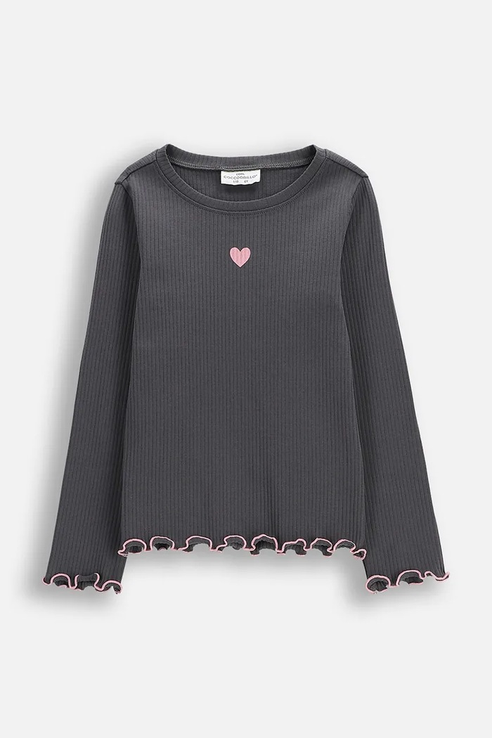 Coccodrillo longsleeve dziecięcy z elastanem granatowy WC6143103HGK