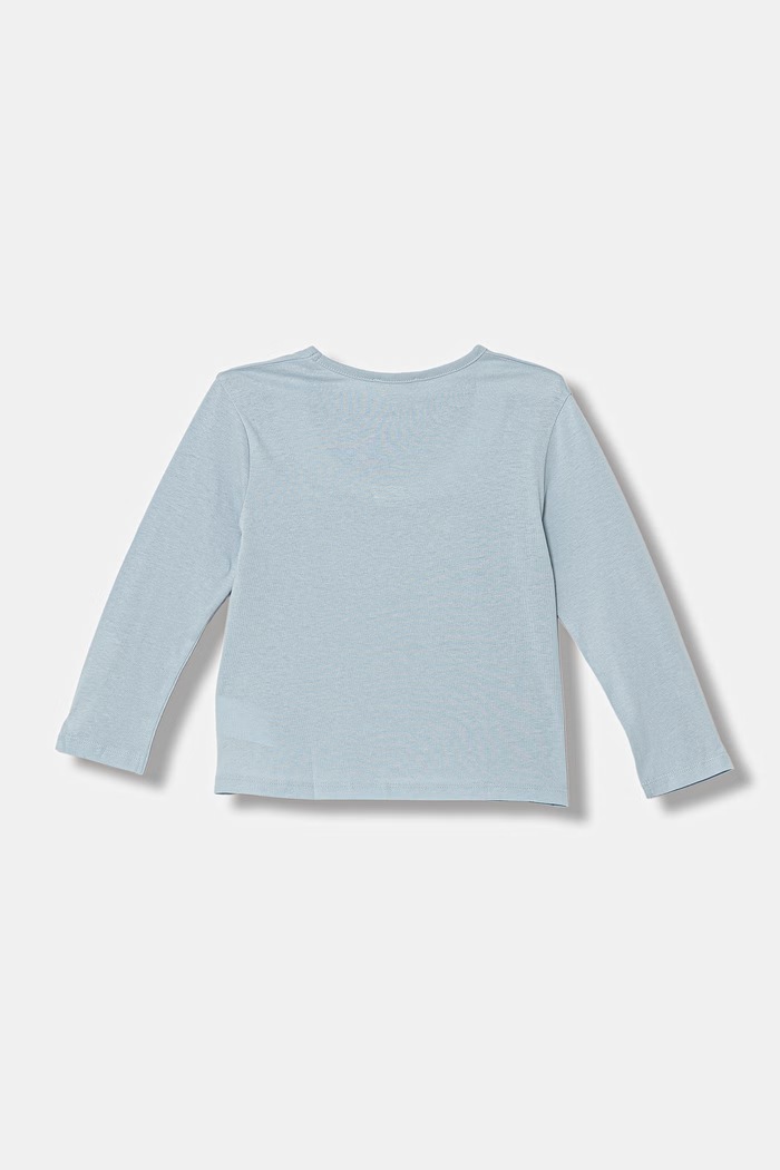 United Colors of Benetton longsleeve dziecięcy bawełniany 3I1XG10MD.P.Stagionale niebieski SS26