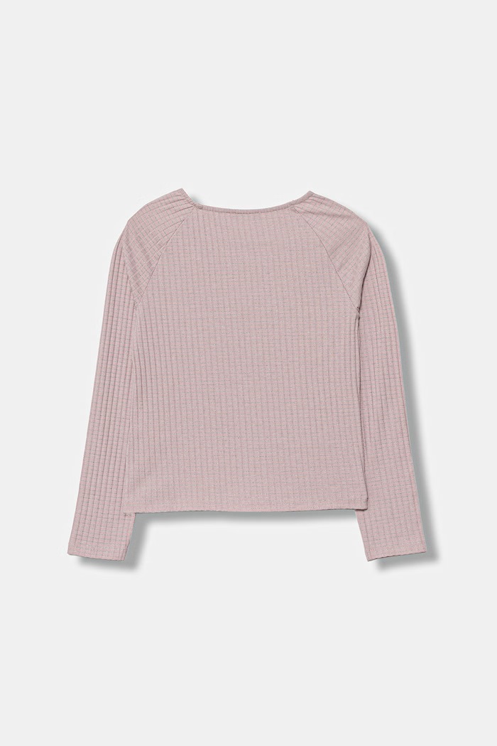 United Colors of Benetton longsleeve dziecięcy z bawełny 3V10C10SC.G.Stagionale różowy SS26