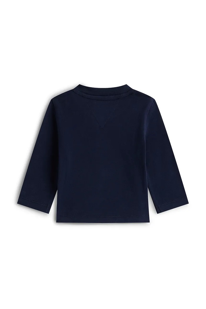 Majica dugih rukava za bebe Tommy Hilfiger KN0KN02147.PPY2 mornarsko plava SS26