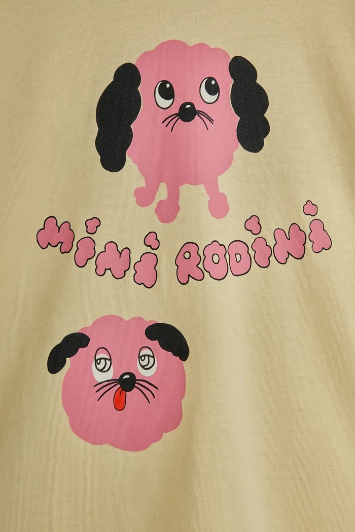 Chlapec Detská bavlnená košeľa s dlhým rukávom Mini Rodini Doggie 26120110 žltá