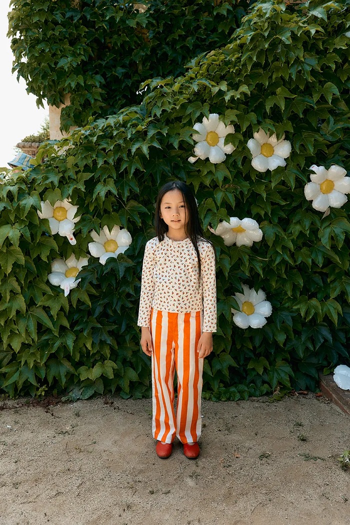 Dětské tričko s dlouhým rukávem Tinycottons TINY ROSES RIB KIDS JACKET SS26.098 bílá
